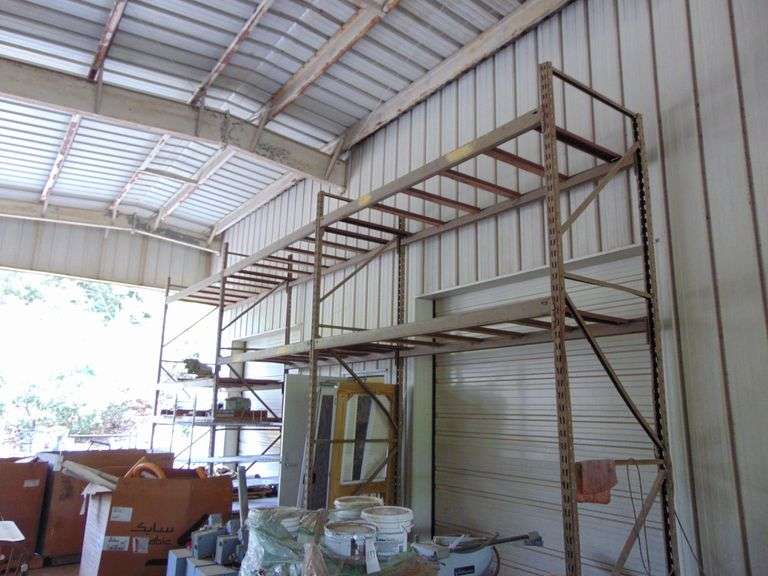 Three Sections of Pallet Racking