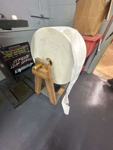 Custom Wooden Shop Towel Spindle Holder/Dispenser w/ 2 Replacement Rolls Large Format, Heavy Duty Shop Towels