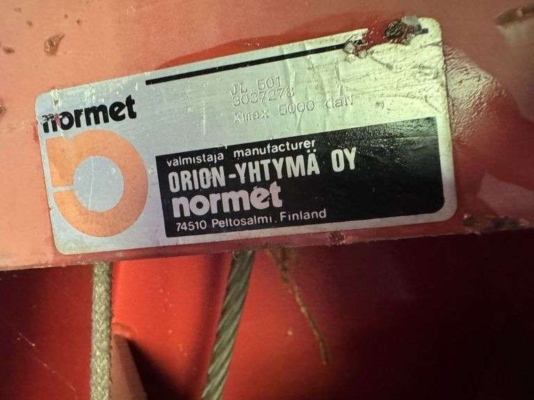 Normet Logging Winch Model JL501 | SN 3037278