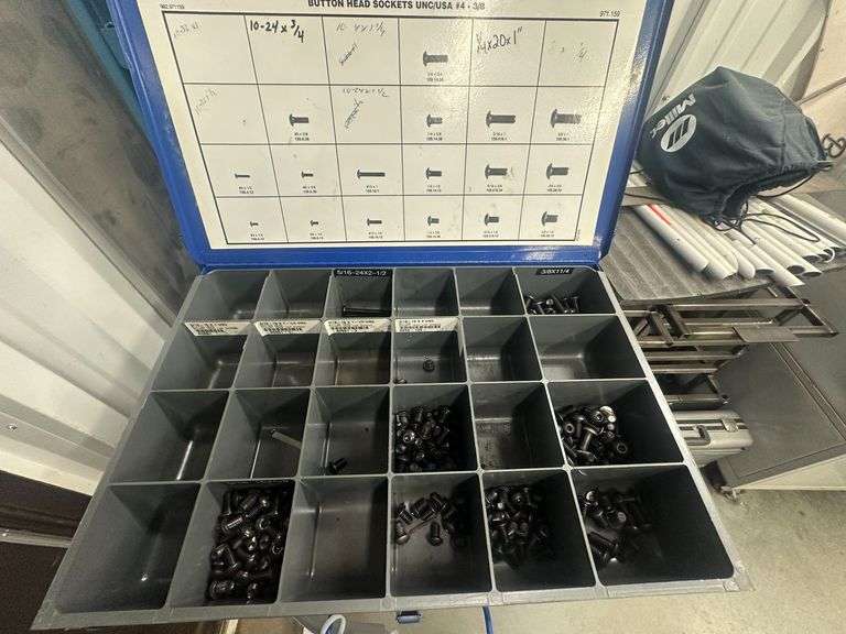 Winzer Button Head, Socket Heads and Flat Head in 4-Drawer Cabinet