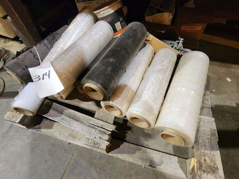 Assorted Plastic Rolls and Packing Materials