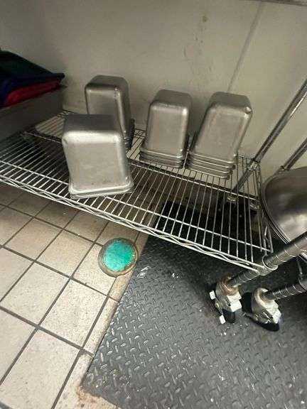 Contents Only -  Metal  Prep Station Containers / Pans / Bowls / Knives / Scoops & More