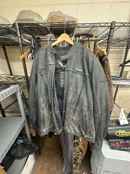 Harley Davidson FXRC Mens Leather Motorcycle Jacket XXL