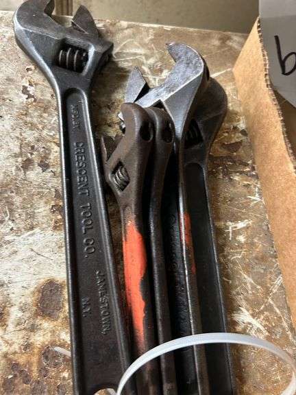 Grouping of Crescent Tool Co Adjustable Wrenches