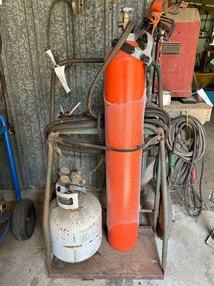 Cutting Torch Cart and Supplies
