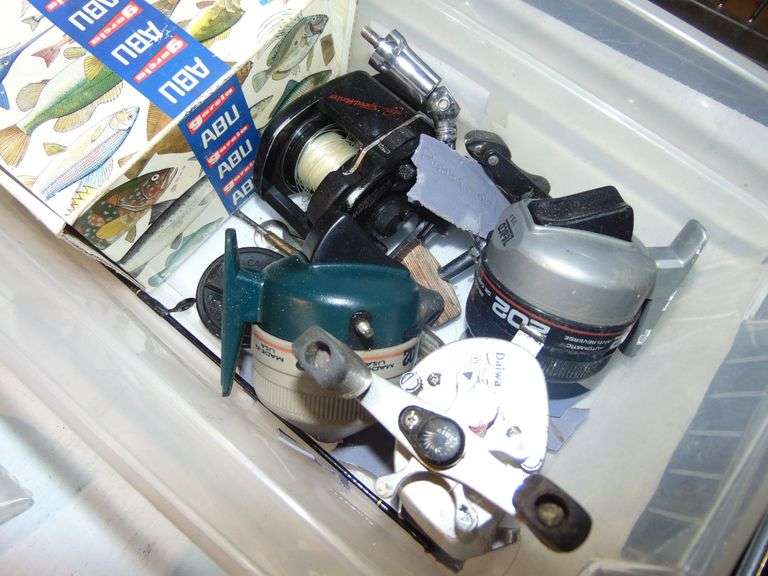 Six Misc. Reels Daiwa, ABU, Zebco, Etc.