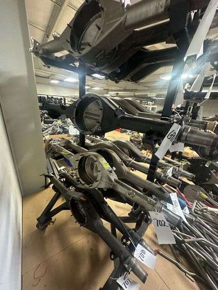 Black Rolling Rear End Rack (Holds 16)