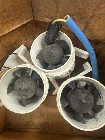 (3x)  Used 3" Attwood Electric Fans