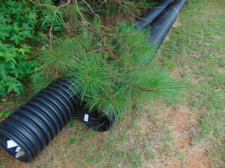 Two Plastic Pipes 12" x 20'