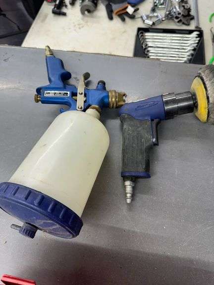Lot of Air Powered Hand Tools