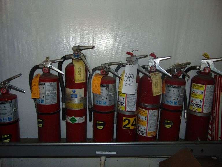 Eight Five Extinguishers w/Signs