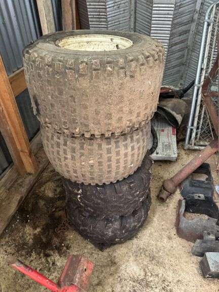 Grouping of  Four Assorted Tractor Tires