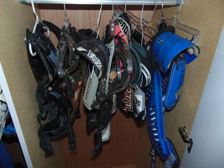 Contents of Cabinet Motorcycles Protected Riding Gear