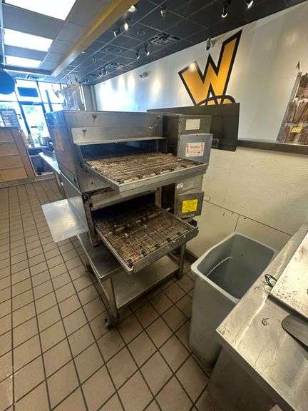 2-Tier CTI Lincoln Impinger Oven on Rolling Stand