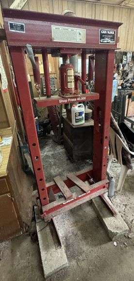 Carolina 20 Ton Hydraulic H-Frame Floor Shop Press, Model CP20, SR # 500005
