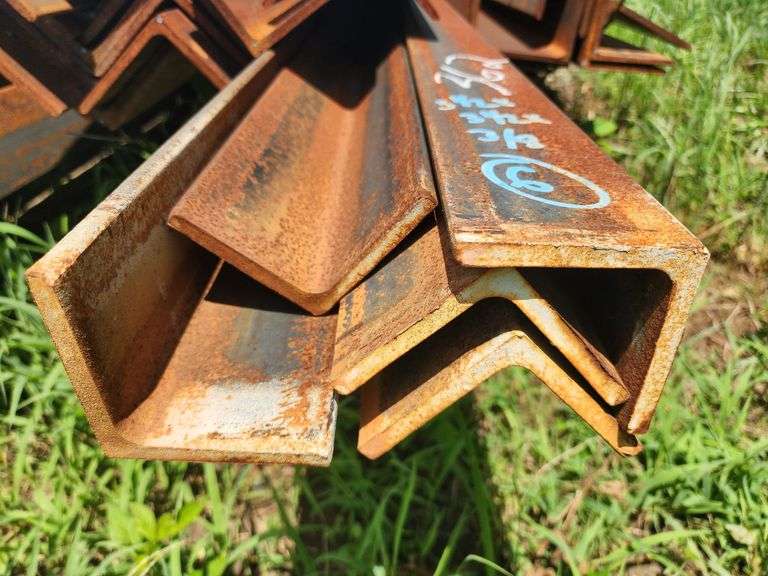(6) 3.5"x3.5"x40' 3/8" Angle Iron