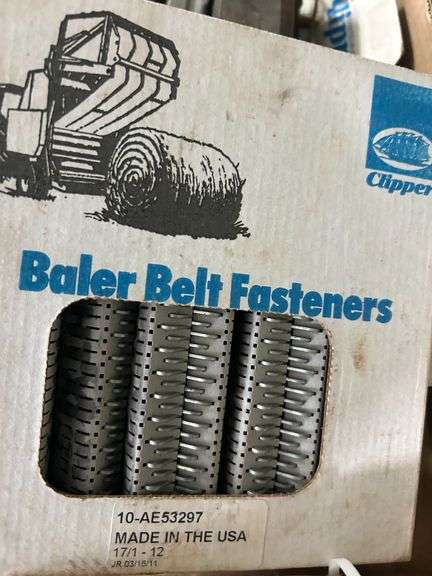 Tray of Assorted Baler Belt Fasteners