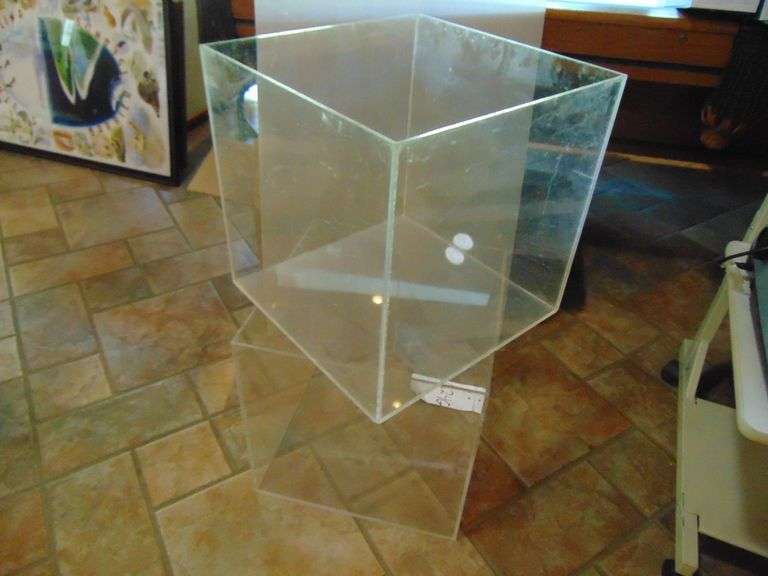 Two Plastic Cubes for Plants