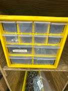Small Parts Organizers w/ Contents & Pegboard Storage Accessories
