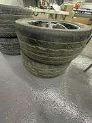 Set of Performance Tires On Foose Aluminum Racing Rims