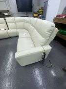 Cream Colored Luxury Sectional Couch w/ Electric Recliners