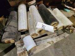 Assorted Plastic Rolls and Packing Materials