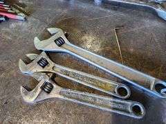 Three Adjustable Wrenches
