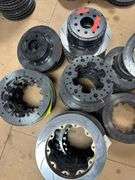 Large Grouping of Used Rotors Some with Brake Hats