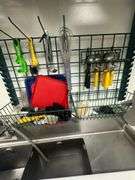 Contents Only -  Metal  Prep Station Containers / Pans / Bowls / Knives / Scoops & More