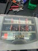 Assorted Automotive Repair Parts, Mechanic's Hand Tools, Automotive Primary Wire & Small Parts Organizers w/ Contents