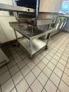 2-Tier CTI Lincoln Impinger Oven on Rolling Stand