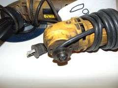 Two DeWalt 4" Side Grinders