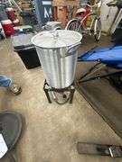 Lightweight Stockpot w/ Lid & Propane Cooker Stand