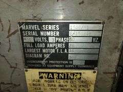 Marvel Series 15A Horizontal Band Saw