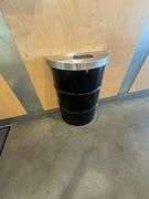 Two Metal Trash Cans