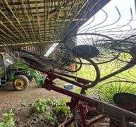 Tow-Behind V-Style Wheel Hay Rake