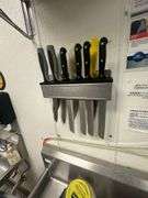 Contents Only -  Metal  Prep Station Containers / Pans / Bowls / Knives / Scoops & More