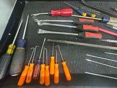 Assorted Pry Bars, Awls & Screwdrivers