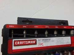 Craftsman 7 Pc. Standard Nut Driver