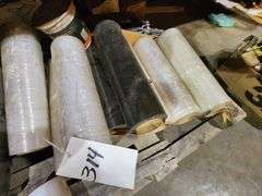 Assorted Plastic Rolls and Packing Materials