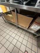 Stainless Steel Prep Table with Can Opener