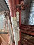 Scaffolding Sections w/Stabilizing Bars, Steel, Painted Red | 6 Sections