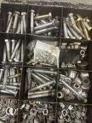 Misc Nuts & Bolts in Wire Bin