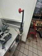 Stainless Steel Prep Table with Can Opener