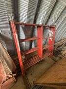 Scaffolding Sections w/Stabilizing Bars, Steel, Painted Red | 6 Sections