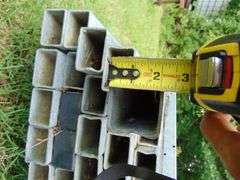 60 8' 3"x2" Metal Tubing