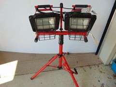 Work Light Double Headed w/Extra Stand