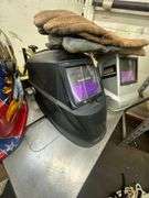 Protective Welding Masks w/ Leather Welding Glove Set