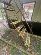 10' Warehouse Ladder on Casters