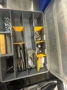 Five Assorted Bins Nuts Bolts & Washers